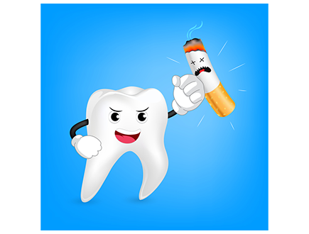 ニコチンは歯ぐきに悪影響を及ぼし口腔内の健康を阻害します