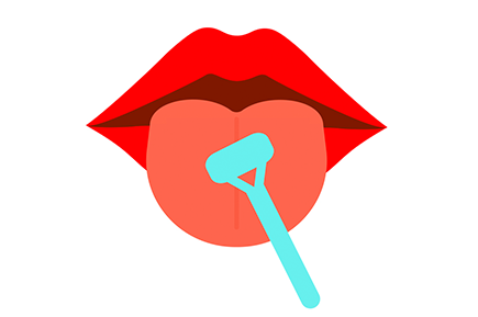 生理的口臭の予防には舌磨きが効果的！